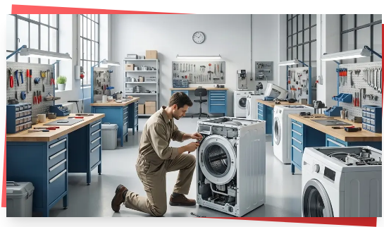 Technician Repairing Appliance